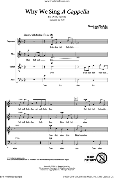 Why We Sing (a capella)