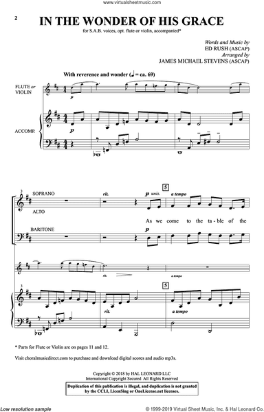 In The Wonder Of His Grace (arr. James Michael Stevens)