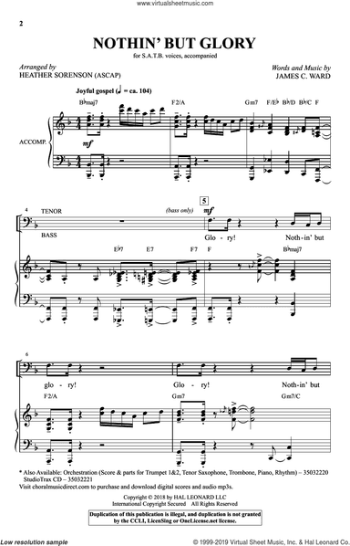 Nothin' But Glory (arr. Heather Sorenson)