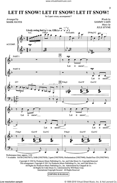 Let It Snow! Let It Snow! Let It Snow! (arr. Mark Hayes)