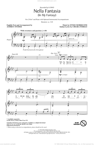 Nella Fantasia (In My Fantasy) (arr. Audrey Snyder)