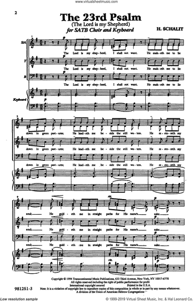 The 23rd Psalm