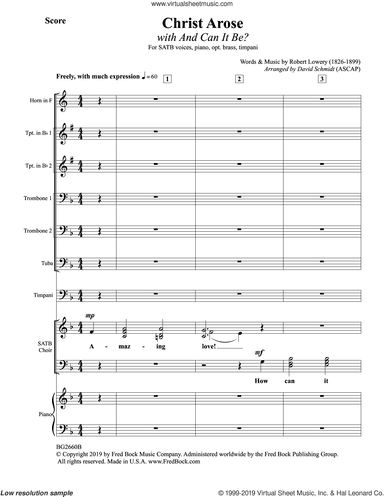 Christ Arose (with And Can It Be?) (arr. David Schmidt)