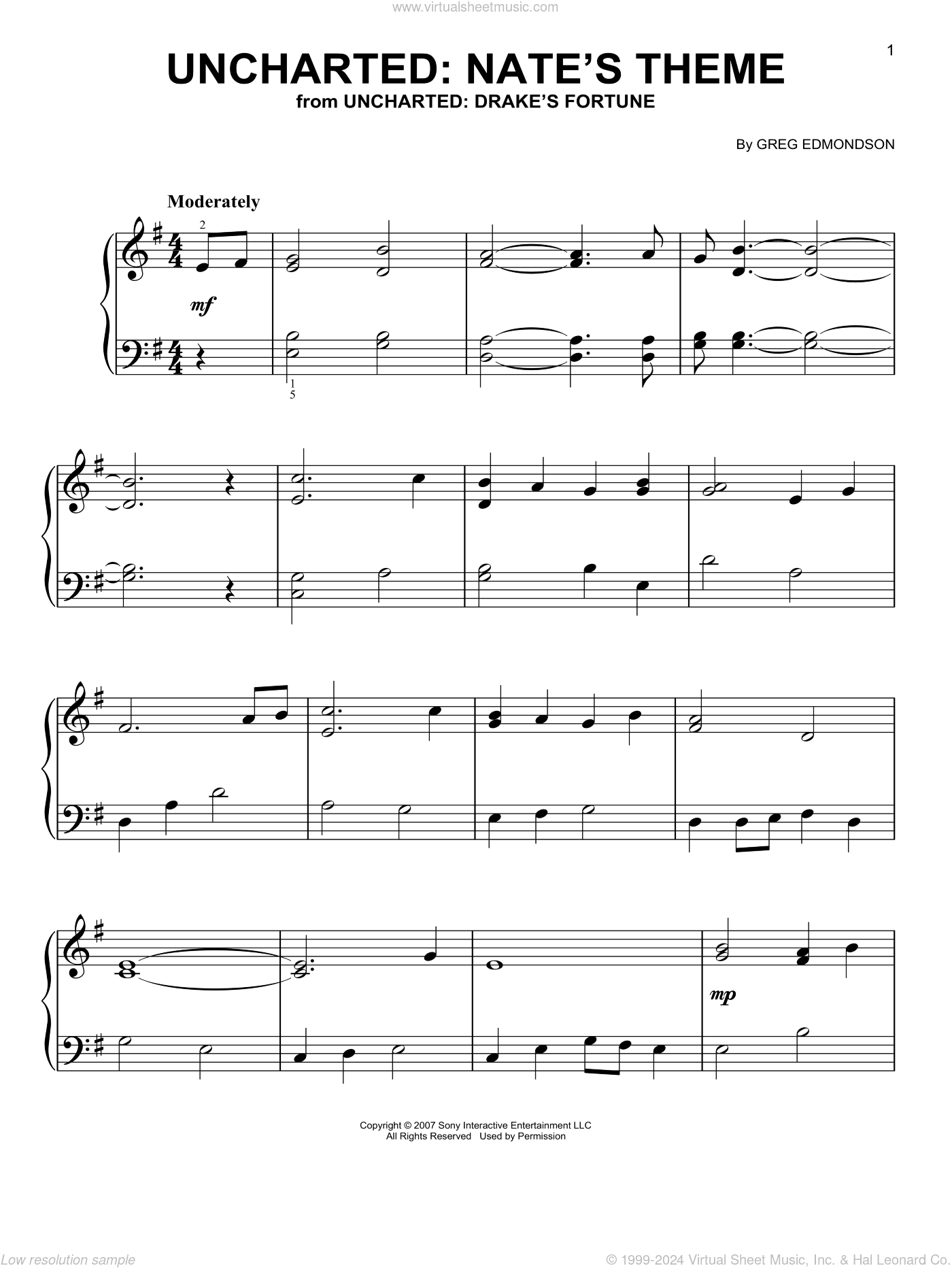 Uncharted: Nate's Theme (from Uncharted: Drake's Fortune)
