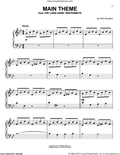 Main Theme (from The Long Dark: Wintermute)