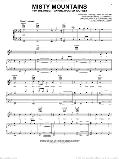 Misty Mountains (from The Hobbit: An Unexpected Journey)