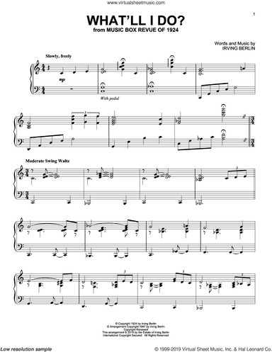 What'll I Do? (arr. Phillip Keveren)