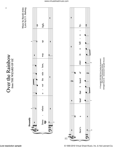 Over The Rainbow (from The Wizard Of Oz) (arr. Christopher Hussey)
