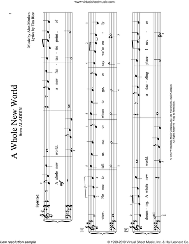 A Whole New World (from Aladdin) (arr. Christopher Hussey)