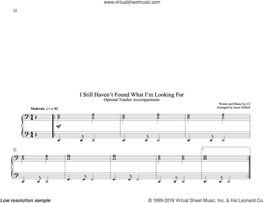 I Still Haven't Found What I'm Looking For (arr. Jason Sifford)
