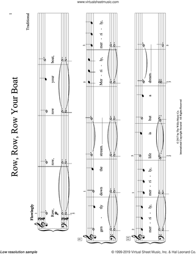 Row, Row, Row Your Boat (arr. Christopher Hussey)