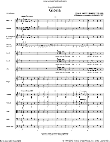 Gloria (from Heiligmesse) (arr. John Leavitt)
