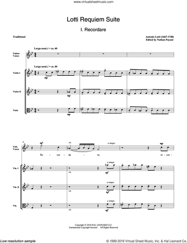 Lotti Requiem Suite (arr. Natahn Payant)