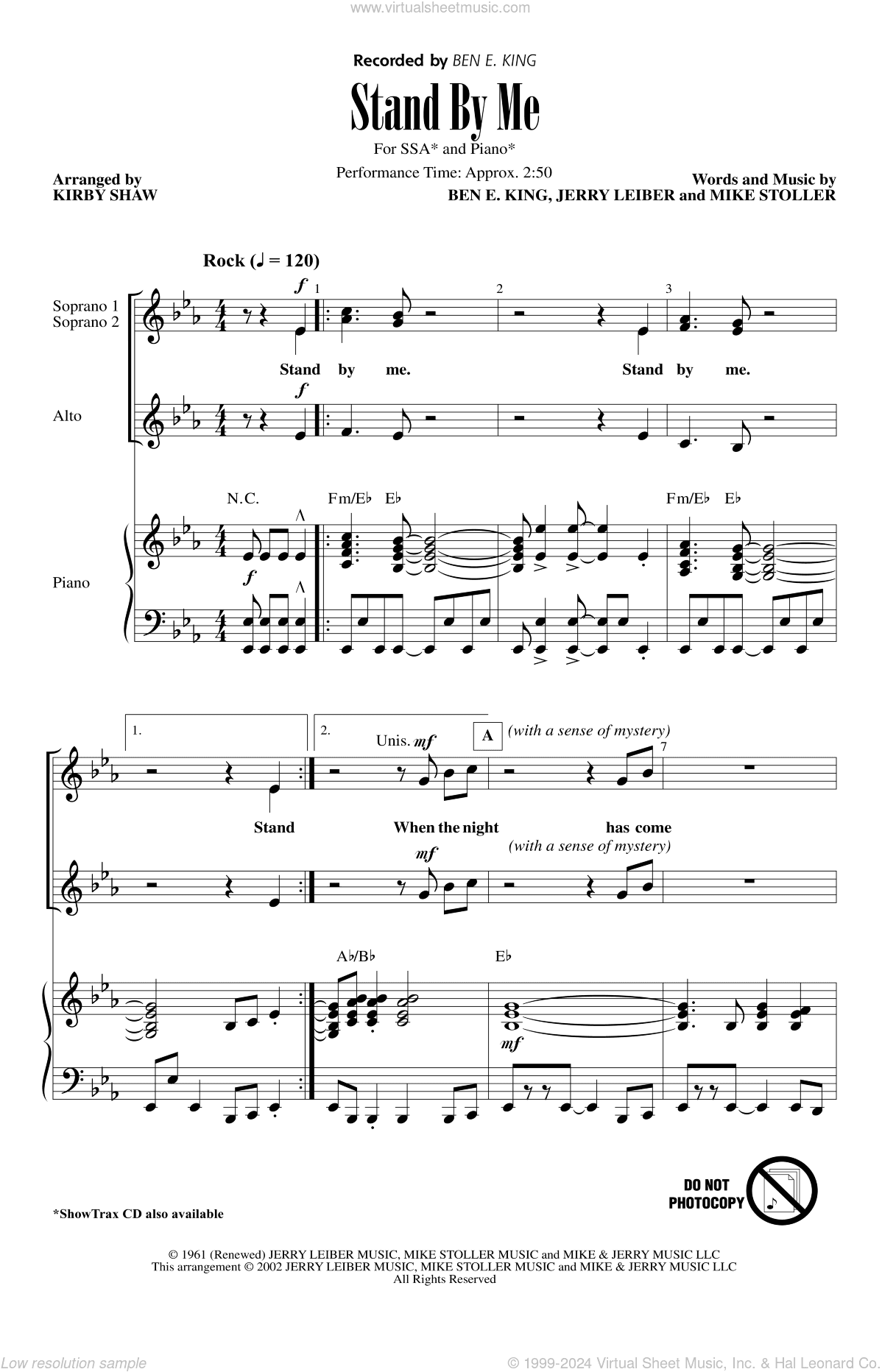 Stand By Me (arr. Kirby Shaw)