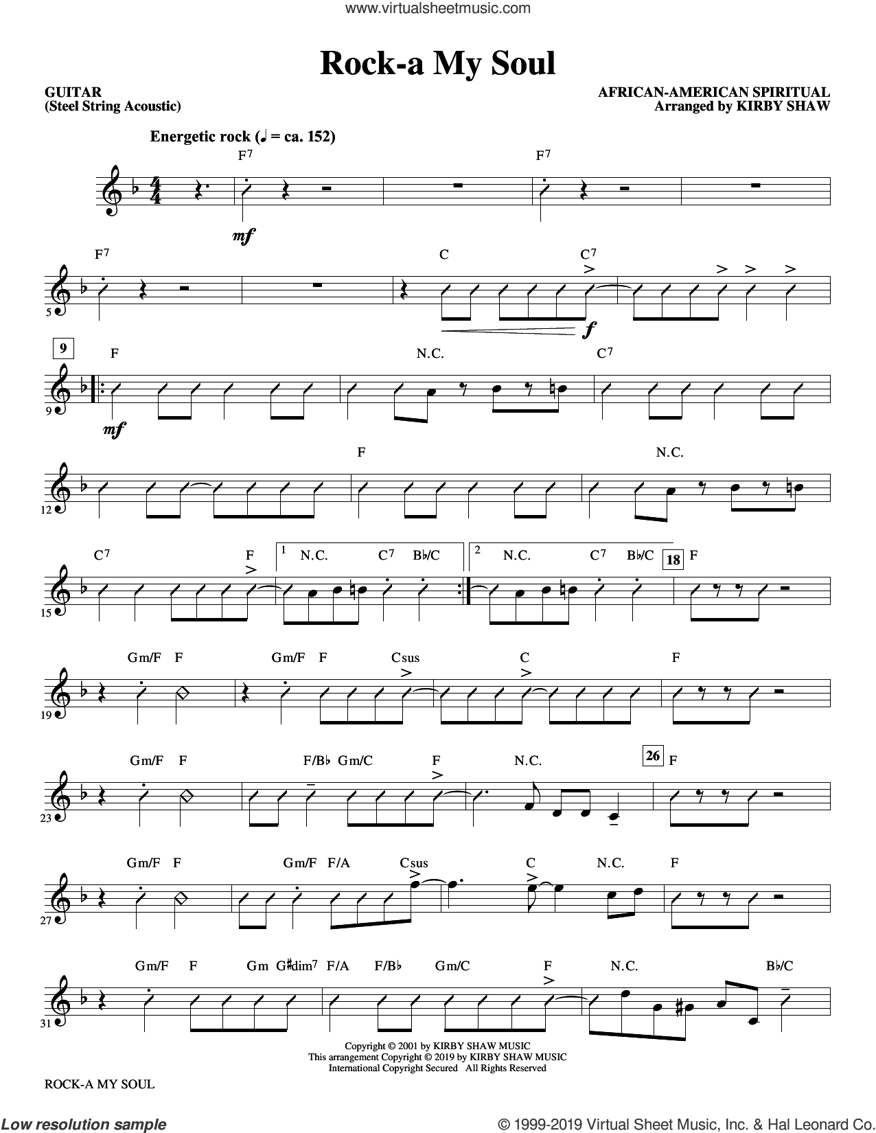 Rock-a My Soul (complete set of parts)