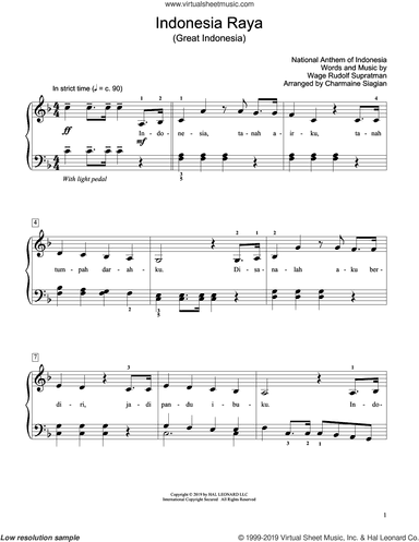 Great Indonesia (Indonesia Raya) (arr. Charmaine Siagian)