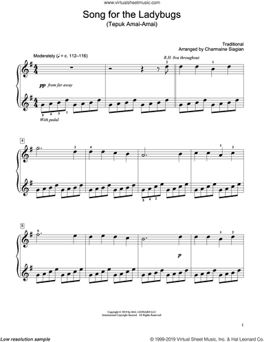 Song For The Ladybugs (Tepuk Amai-Amai) (arr. Charmaine Siagian)