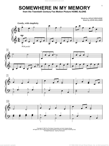 Somewhere In My Memory (from Home Alone)