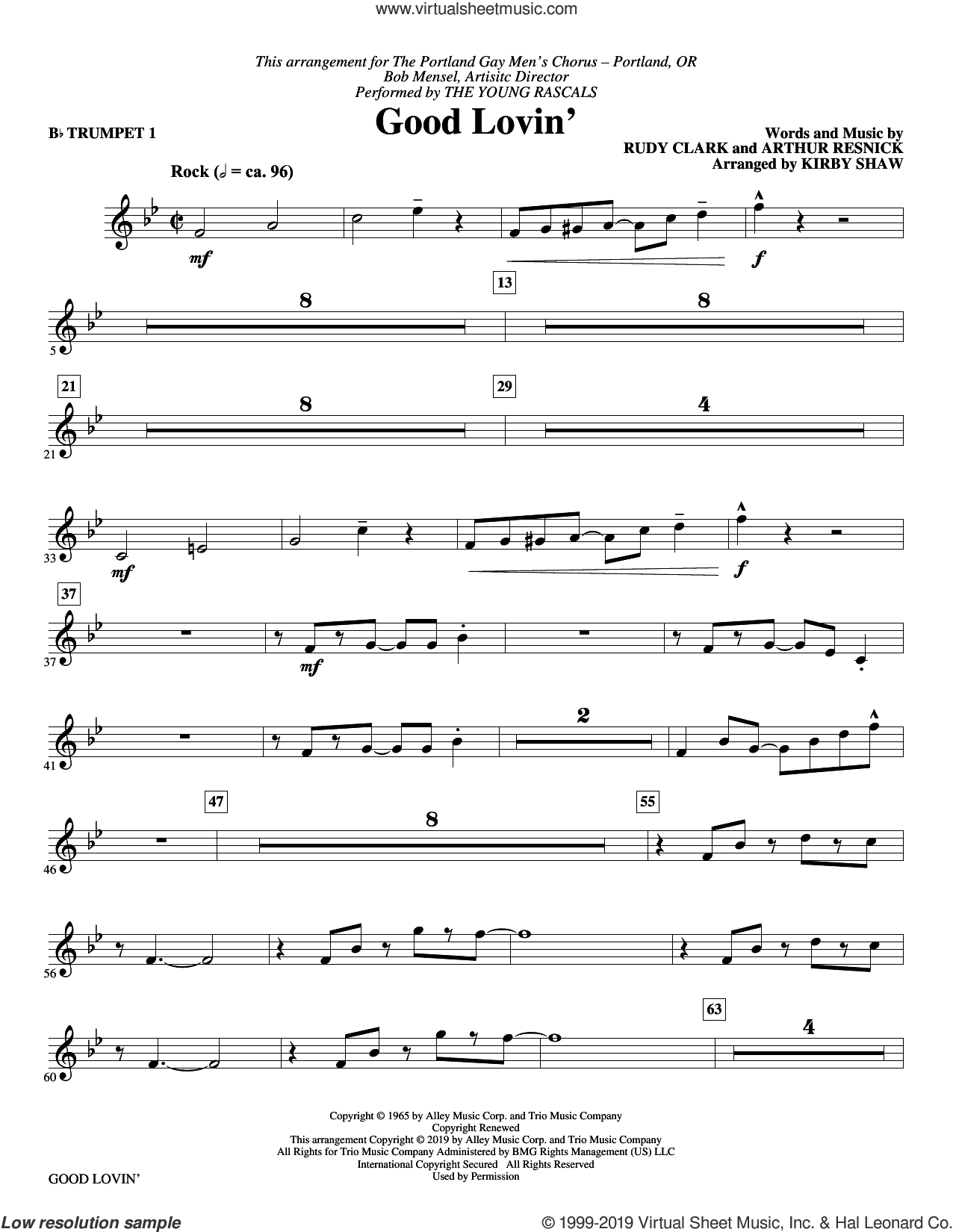 Good Lovin' (arr. Kirby Shaw) (complete set of parts)