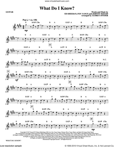 What Do I Know? (arr. Audrey Snyder) (complete set of parts)