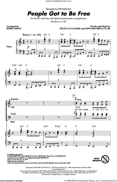 People Got To Be Free (arr. Kirby Shaw)
