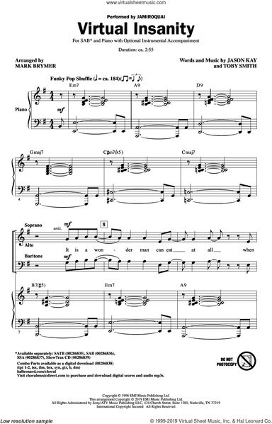 Virtual Insanity (arr. Mark Brymer)