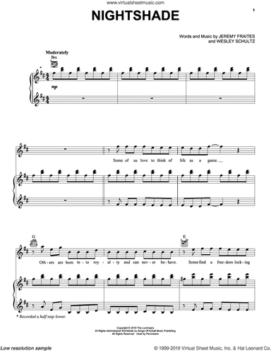 Nightshade (from For the Throne: Music Inspired by Game of Thrones)