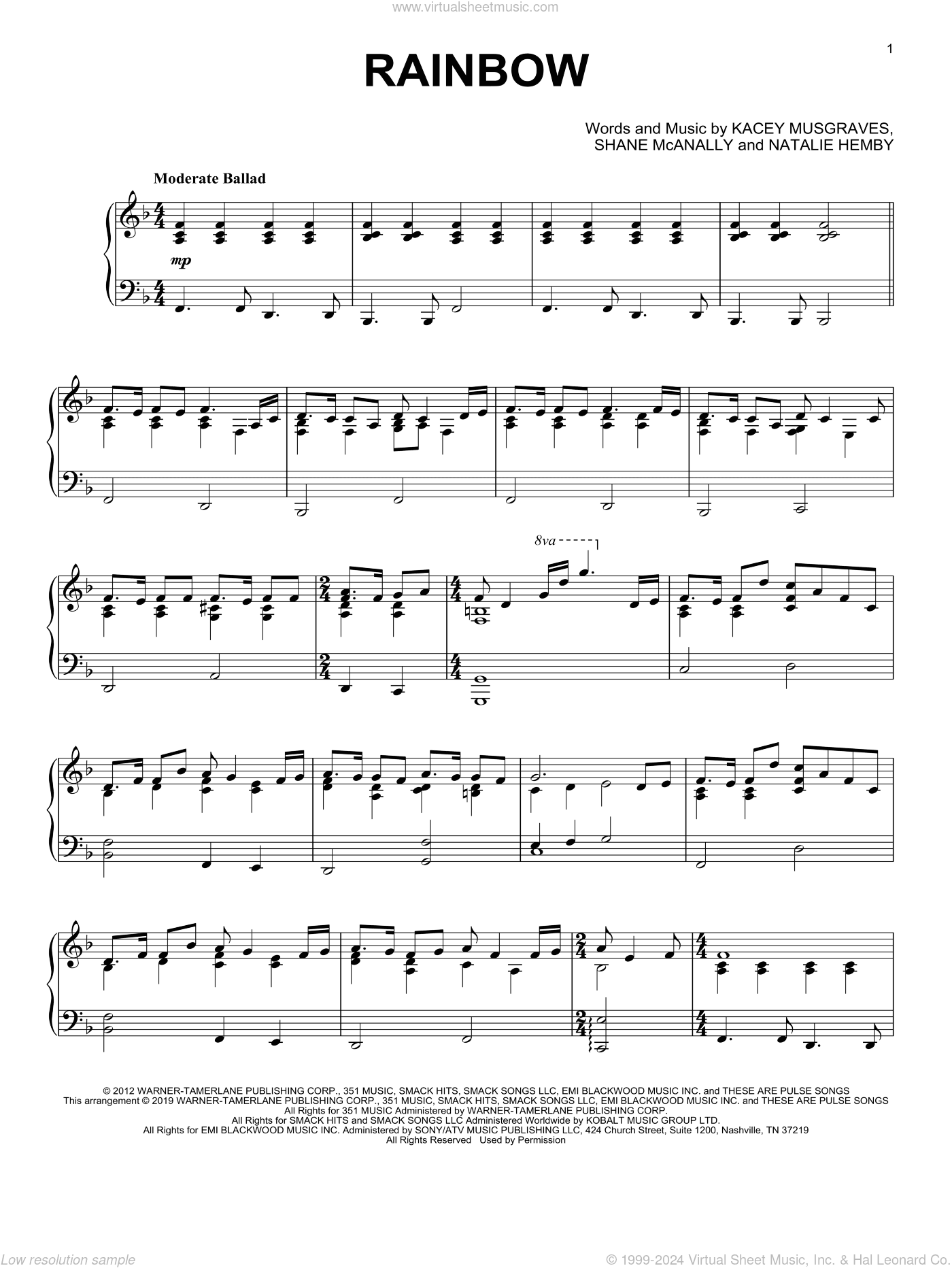 Rainbow, (intermediate)