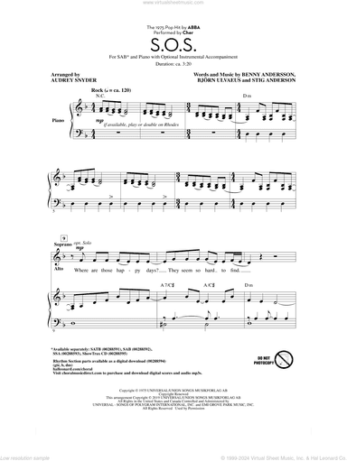 S.O.S. (arr. Audrey Snyder)
