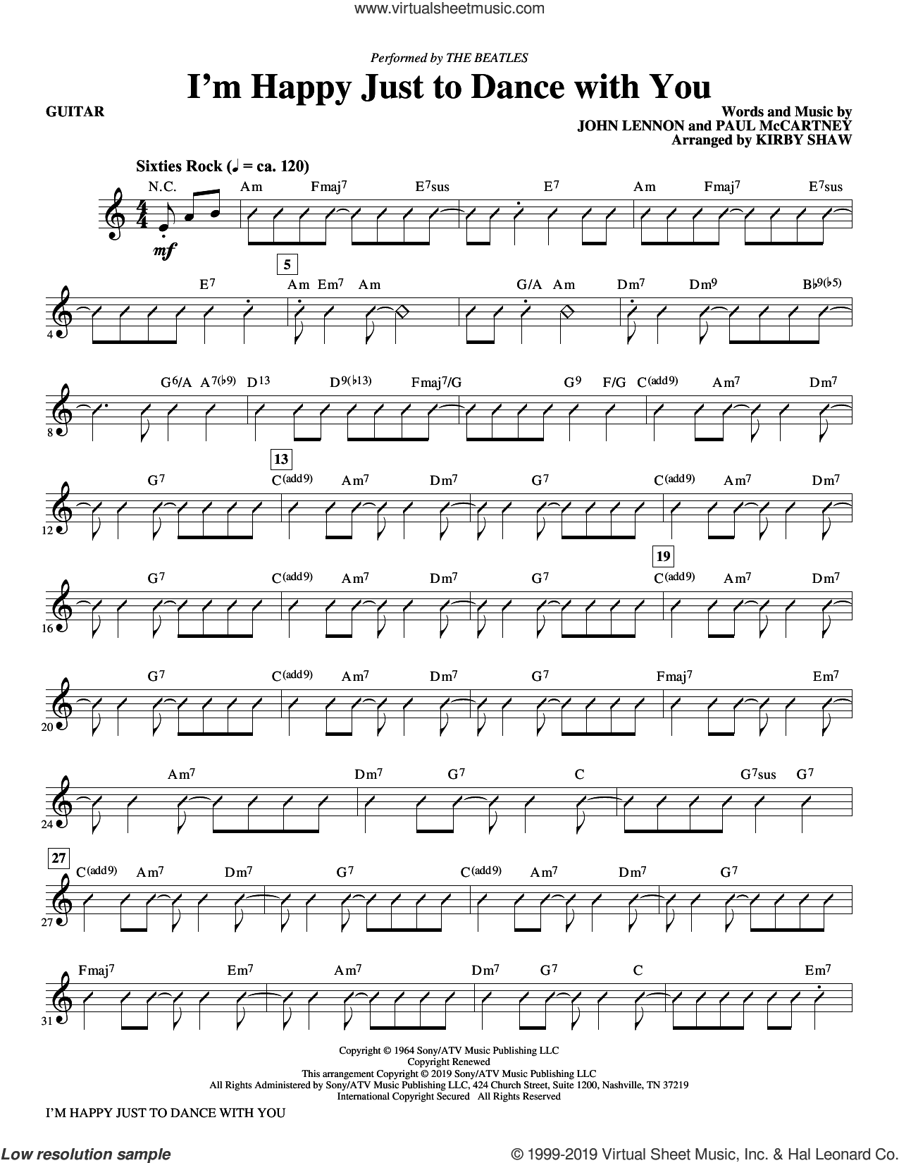 I'm Happy Just to Dance with You (arr. Kirby Shaw)