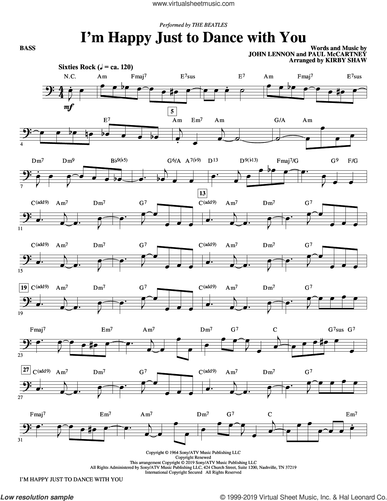I'm Happy Just to Dance with You (arr. Kirby Shaw)