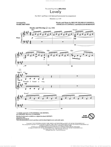Lovely (from 13 Reasons Why) (arr. Mark Brymer)