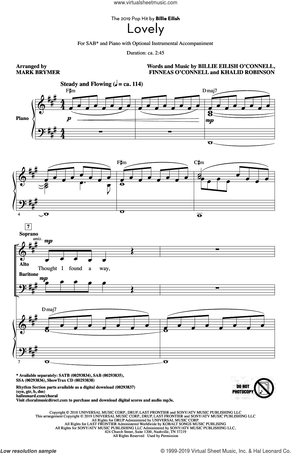 Lovely (from 13 Reasons Why) (arr. Mark Brymer)
