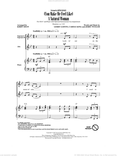 (You Make Me Feel Like) A Natural Woman (arr. Kirby Shaw)