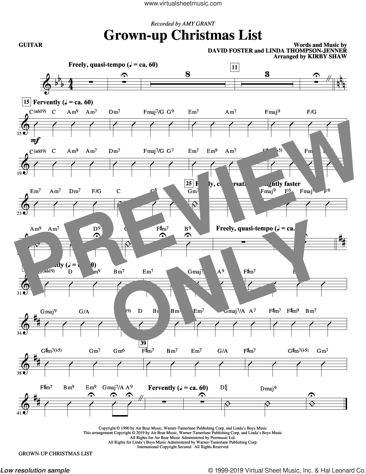 Grown-Up Christmas List (arr. Kirby Shaw)
