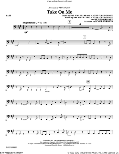 Take on Me (arr. Roger Emerson) (complete set of parts)