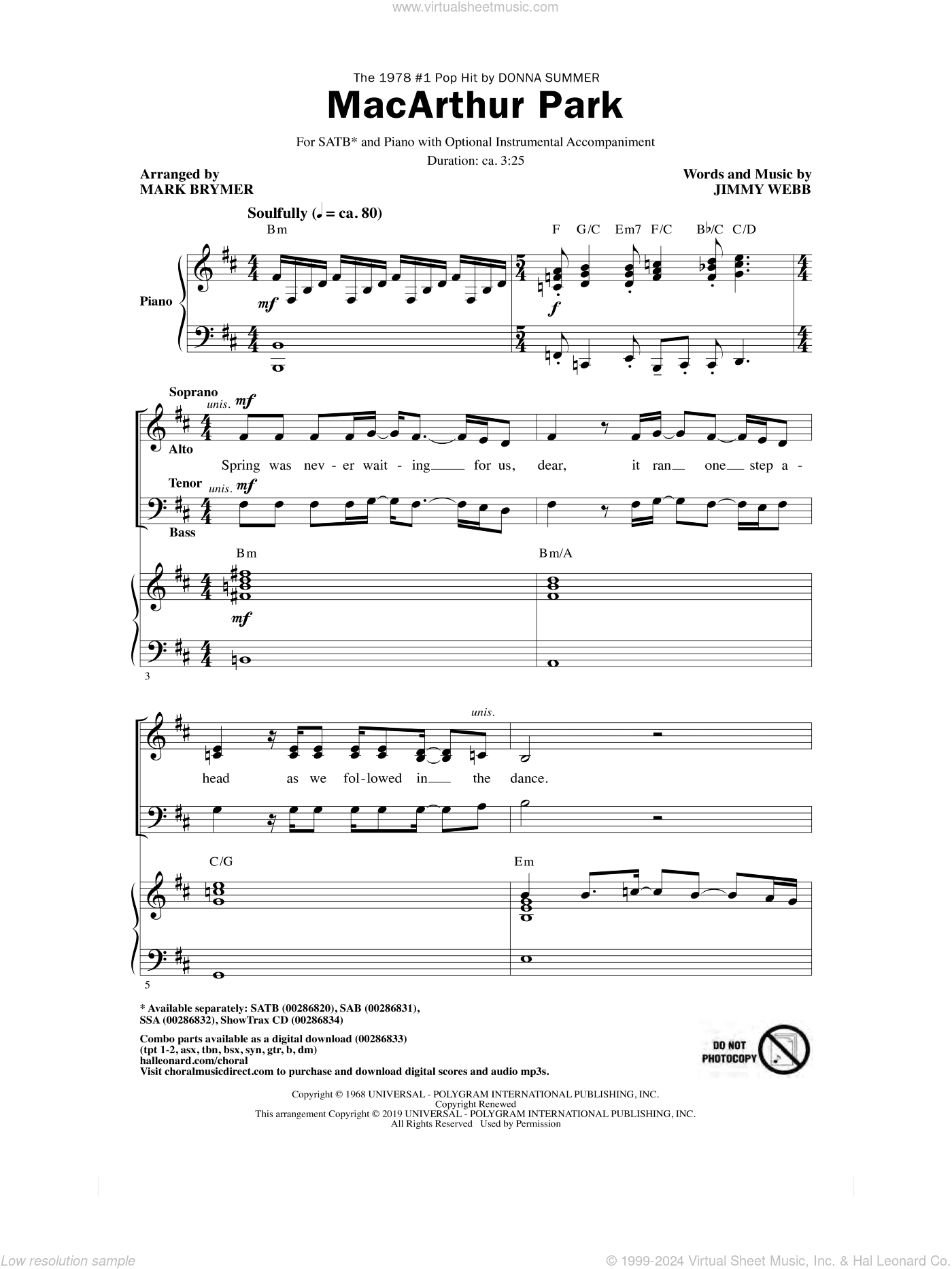 MacArthur Park (arr. Mark Brymer)