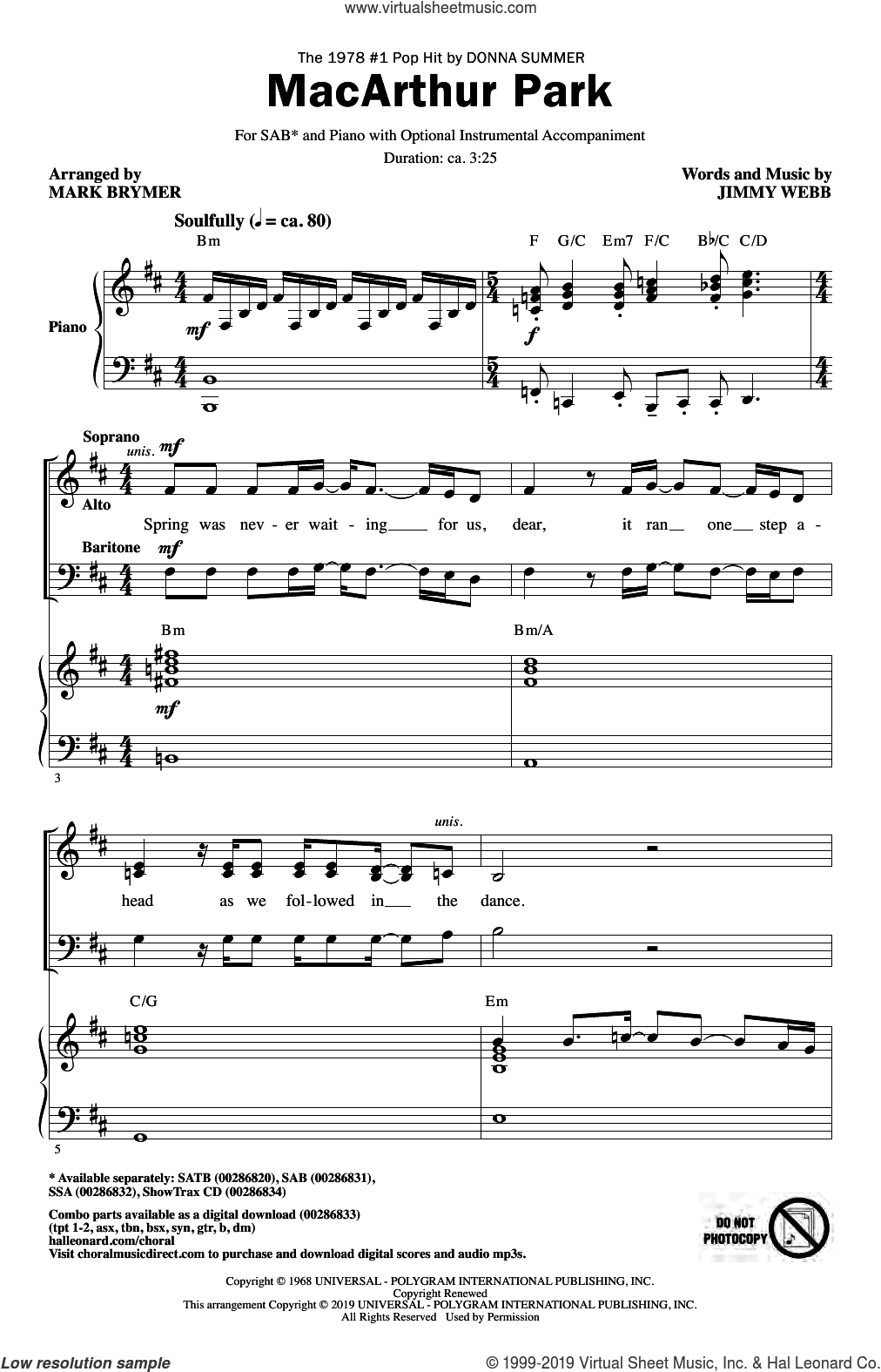 MacArthur Park (arr. Mark Brymer)