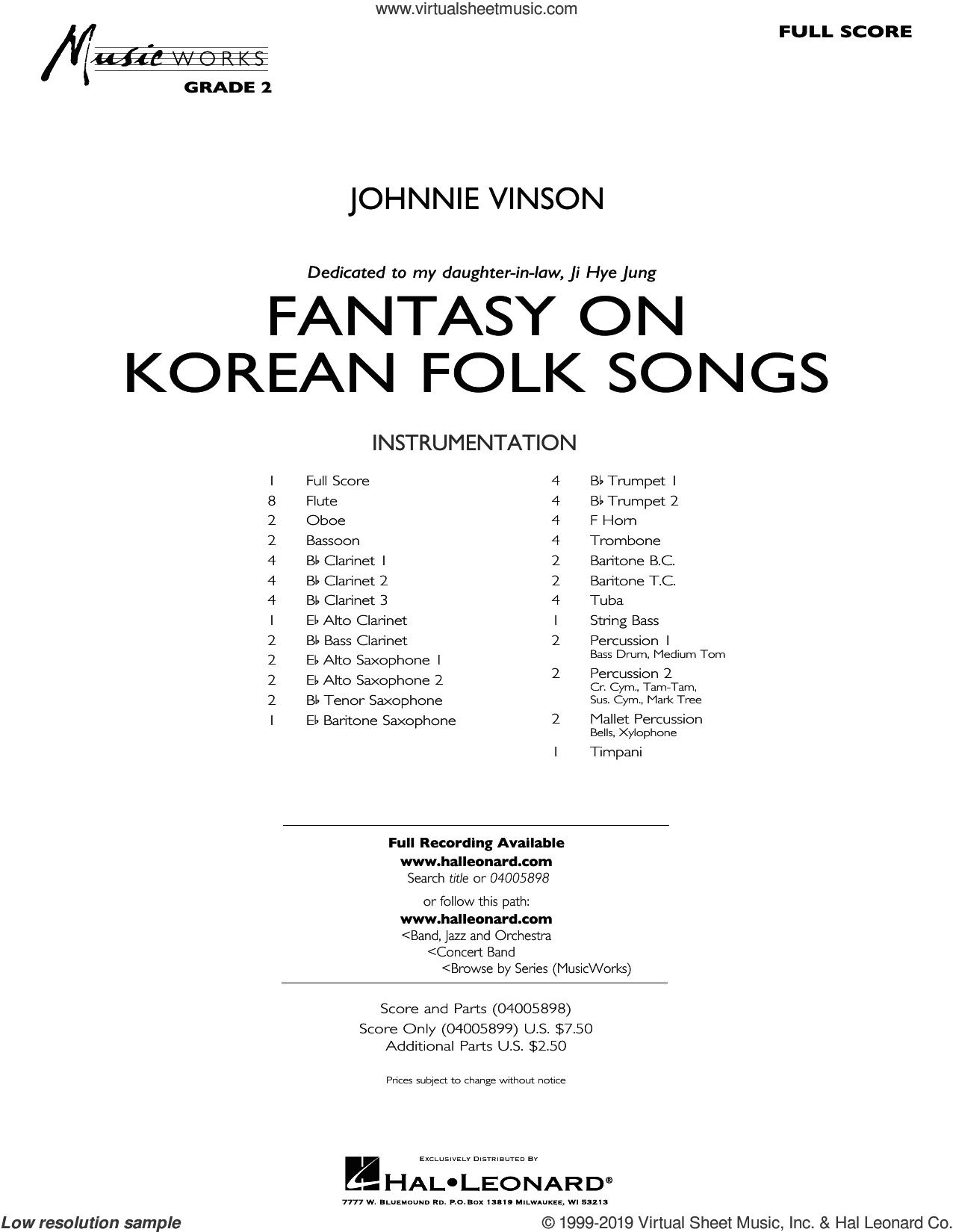 Fantasy on Korean Folk Songs (COMPLETE)