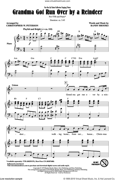 Grandma Got Run Over By A Reindeer (arr. Christopher Peterson)