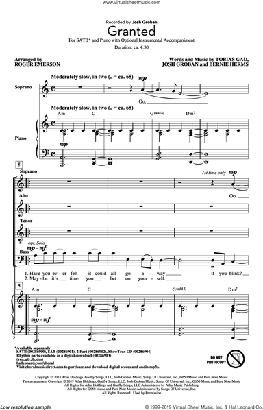 Granted (arr. Roger Emerson)
