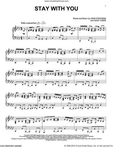 Stay With You, (intermediate)