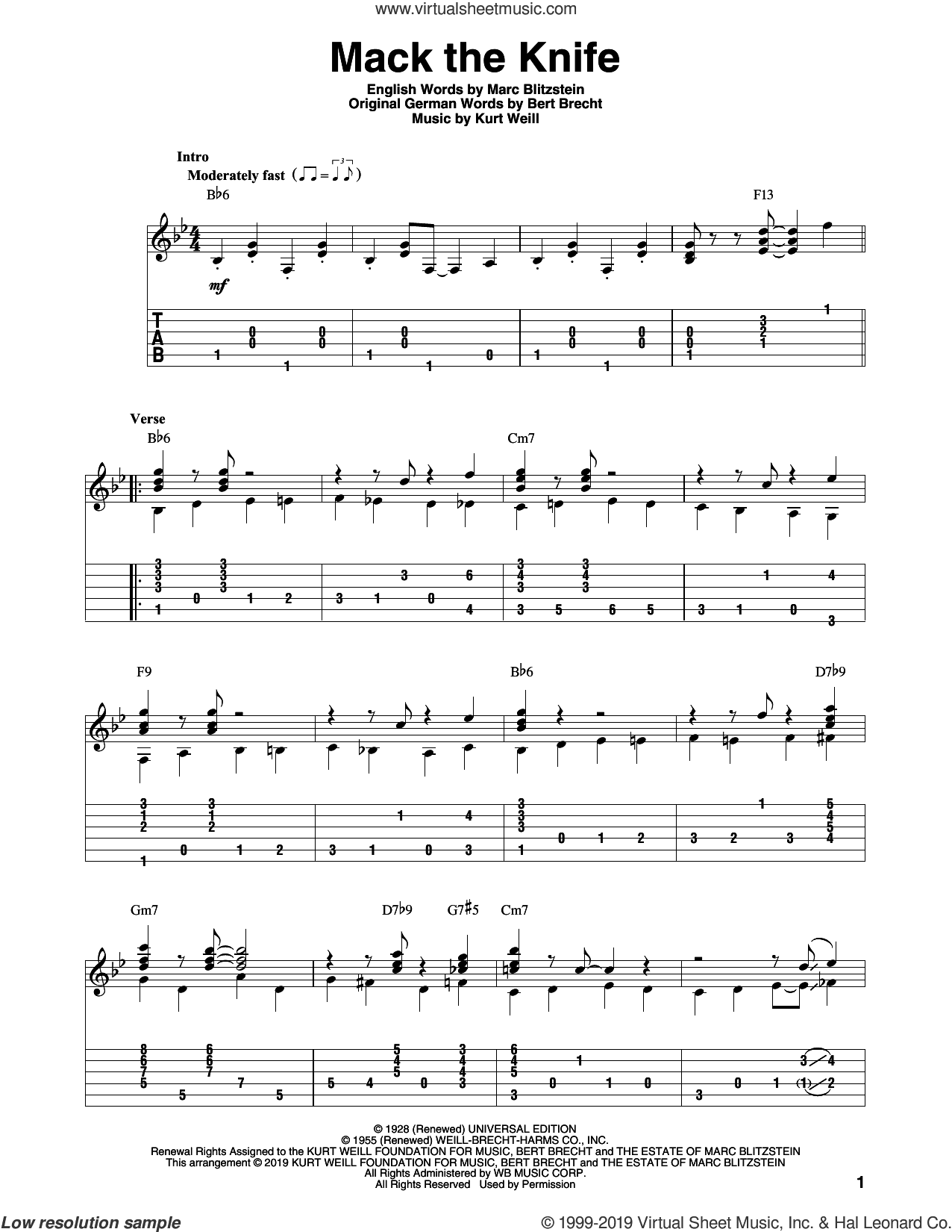 Mack The Knife (arr. Bill LaFleur)