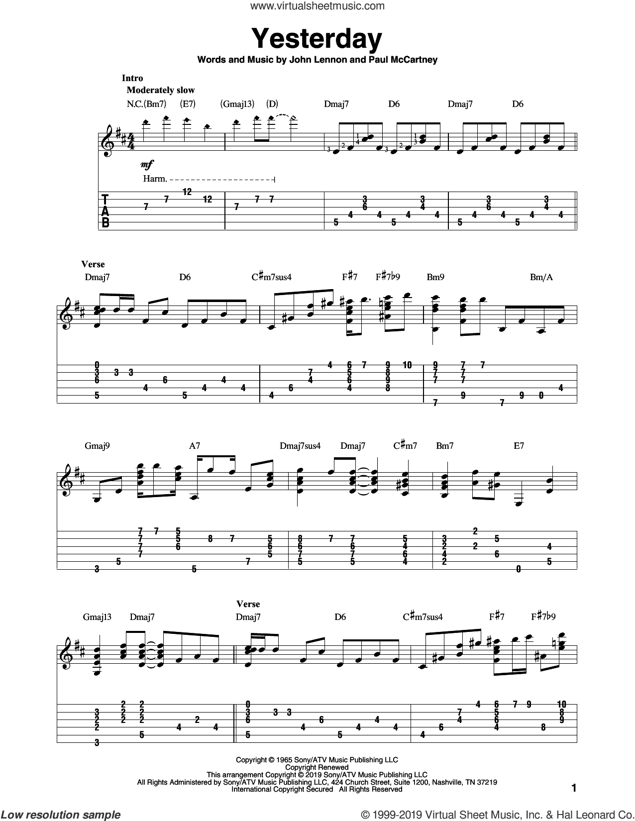 Yesterday (arr. Bill LaFleur)