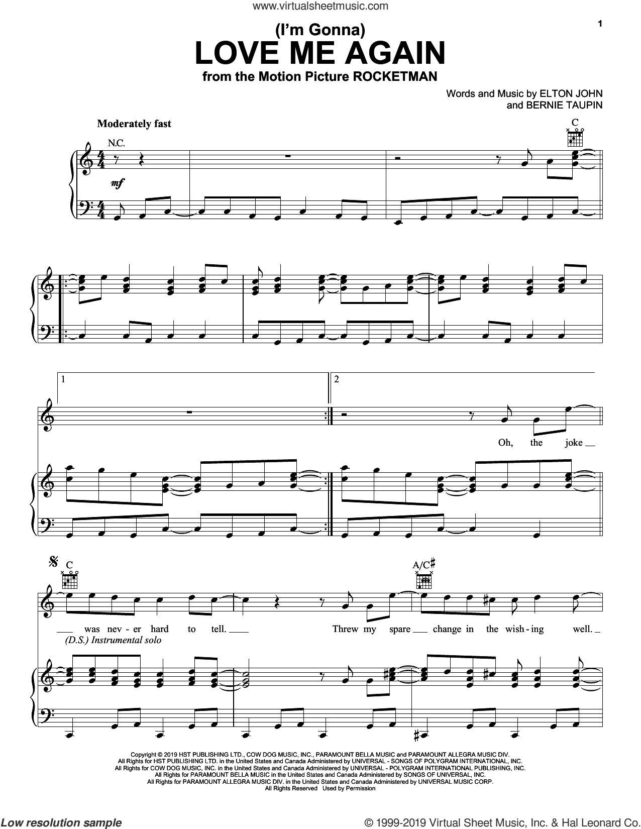 (I'm Gonna) Love Me Again (from Rocketman)