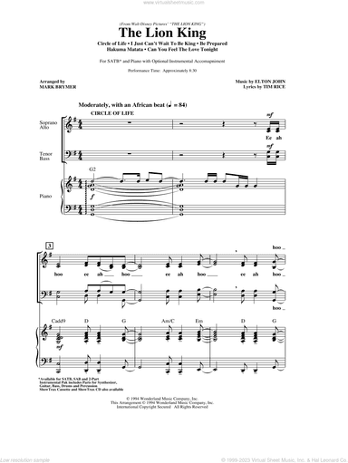 The Lion King (Medley) (arr. Mark Brymer)