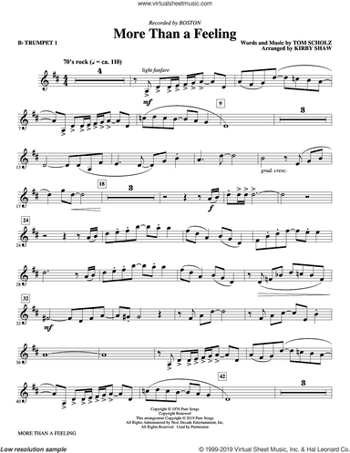 More Than a Feeling (arr. Kirby Shaw) (complete set of parts)