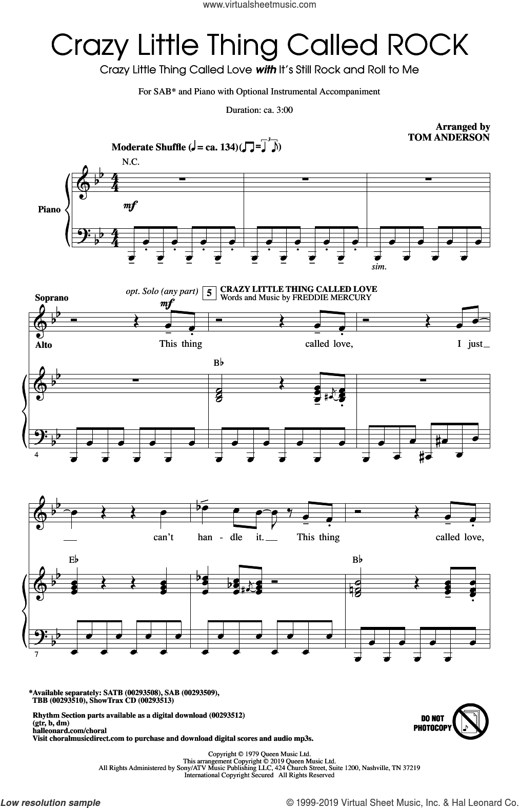Crazy Little Thing Called ROCK (arr. Tom Anderson)