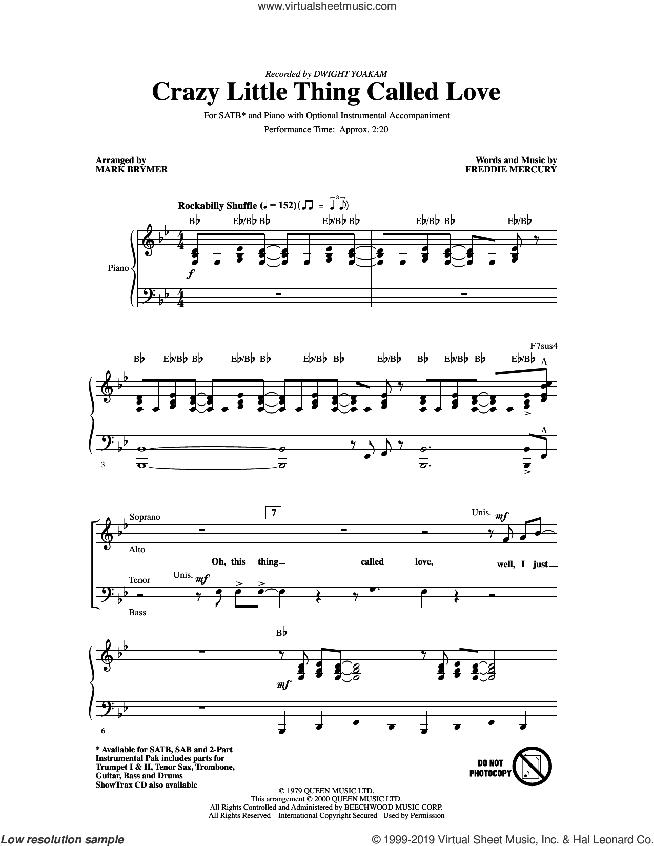 Crazy Little Thing Called Love (arr. Mark Brymer)