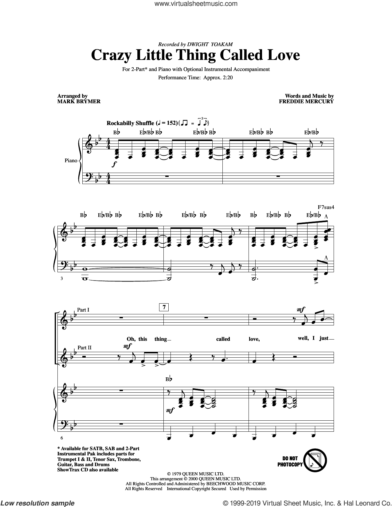 Crazy Little Thing Called Love (arr. Mark Brymer)